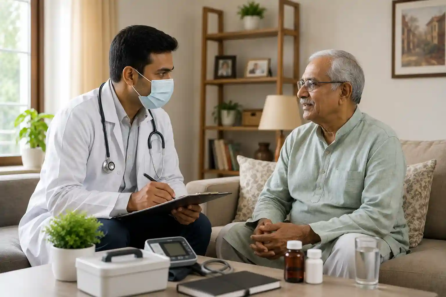 Doctor consultation at home